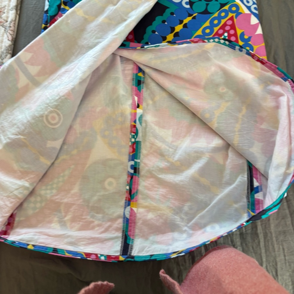 J. Crew Tie-back Tulip Skirt in Ratti Kaleidoscope Floral. Size 2. - Picture 13 of 15
